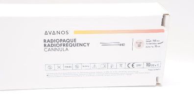 Avanos PMF18-145-10CS Radiopaque/Radiofrequency Cannula 18Ga - Box of 10